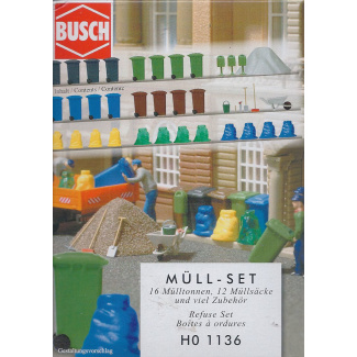 1136 Vuilnis set - Modeltreinshop