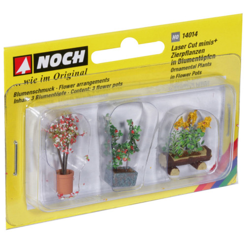 Noch H0 14014 Sierplanten in pot 3 stuks - Modeltreinshop