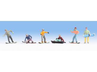 Noch H0 158236 Snowboarders - Modeltreinshop