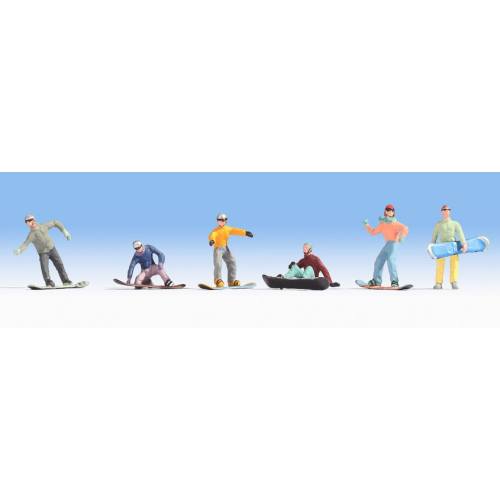 Noch H0 158236 Snowboarders - Modeltreinshop