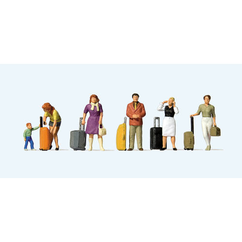 10641 Staande reizigers met koffers - Modeltreinshop