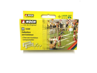 Noch H0 14399 Voetbalgoals en hoekvlaggen - Modeltreinshop