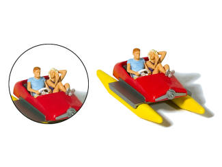 Preiser H0 10684 Koppel in waterfiets I - Modeltreinshop