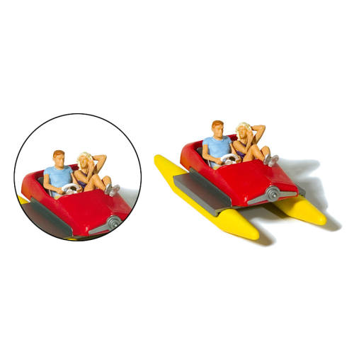 Preiser H0 10684 Koppel in waterfiets I - Modeltreinshop