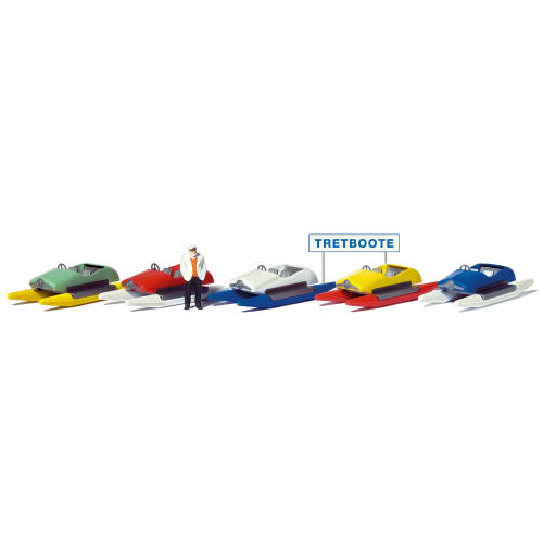 Preiser H0 10685 Waterfiets verhuur - Modeltreinshop