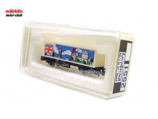 Marklin Z 2551 Containerwagen Great Britain - Modeltreinshop