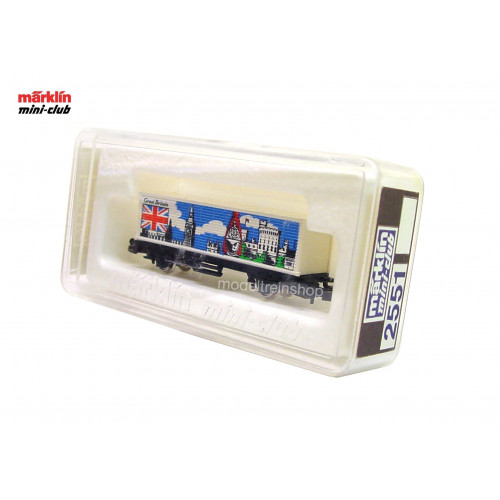 Marklin Z 2551 Containerwagen Great Britain - Modeltreinshop