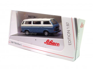 Schuco H0 26509 VW Bus T3b Blauw - Modeltreinshop