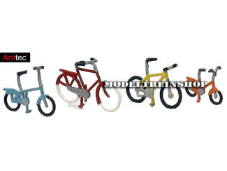 Artitec N 316.01 Fietsenset modern kant en klaar geëtst, geverfd - Modeltreinshop