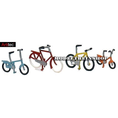 Artitec N 316.01 Fietsenset modern kant en klaar geëtst, geverfd - Modeltreinshop