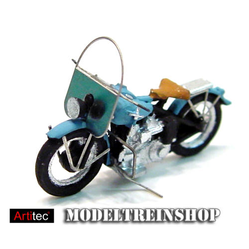 Artitec H0 387.04 US motorcycle Liberator civiel blauw - Modeltreinshop