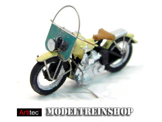 Artitec H0 387.04 US motorcycle Liberator civiel ivory - Modeltreinshop