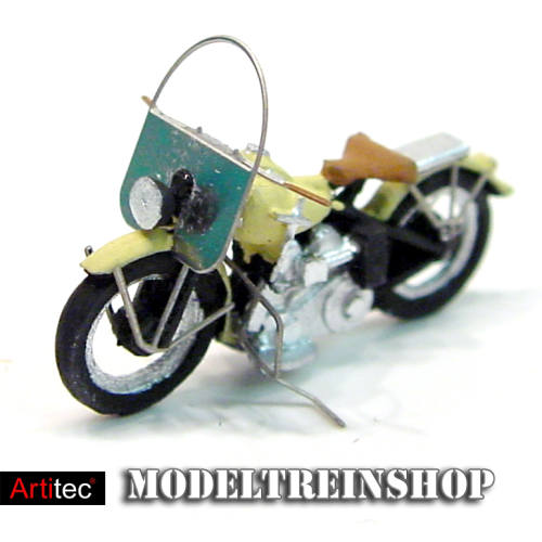 Artitec H0 387.04 US motorcycle Liberator civiel ivory - Modeltreinshop