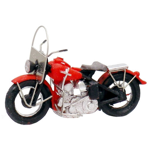 Artitec H0 387.04 US motorcycle Liberator civiel rood - Modeltreinshop