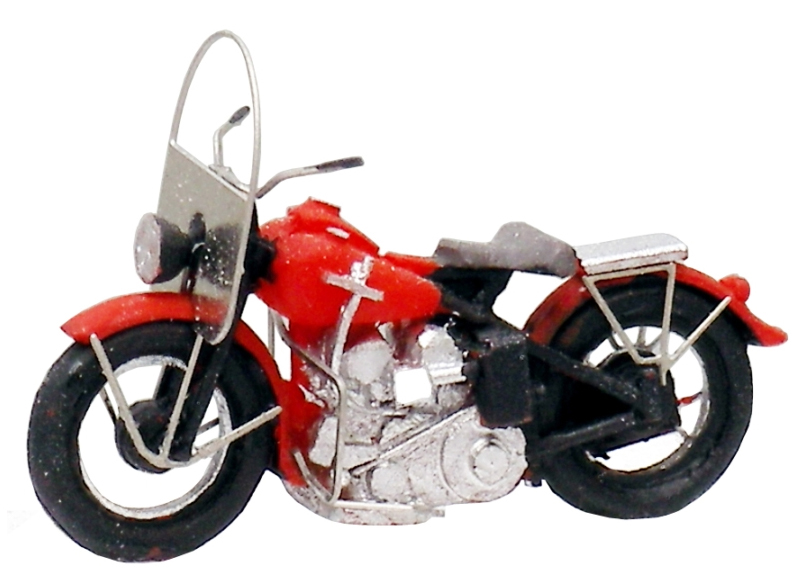 Artitec H0 387.04 US motorcycle Liberator civiel rood - Modeltreinshop