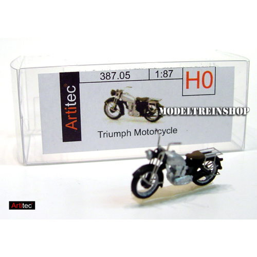 Artitec H0 387.05 Motor Triumph civiel zilver kant en klaar geverfd - Modeltreinshop