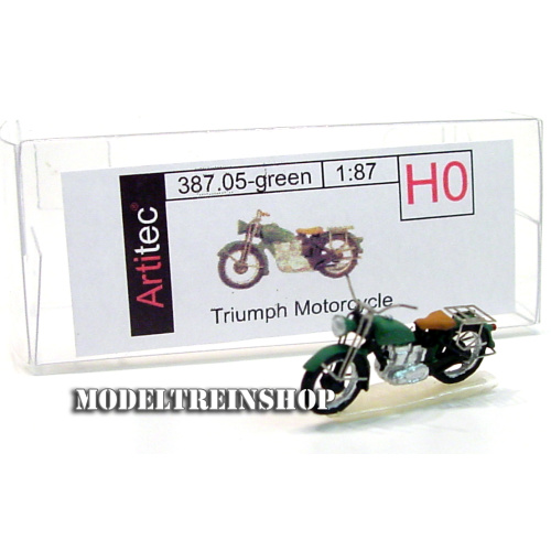 Artitec H0 387.05 Motor Triumph civiel, groen, kant en klaar, geverfd - Modeltreinshop