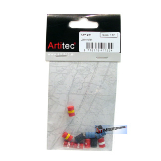 Artitec H0 387.221 Olievaten van Olieconcerns kant-en-klaar, geverfd - Modeltreinshop