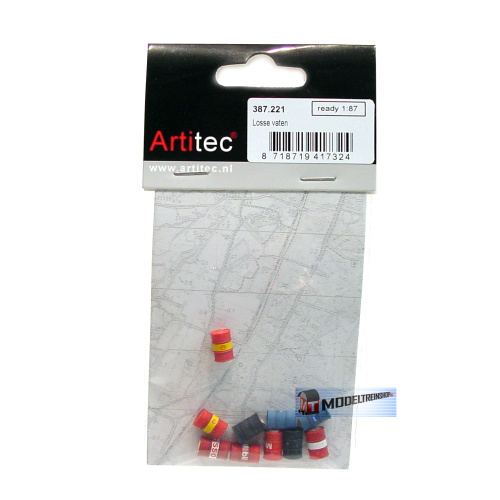 Artitec H0 387.221 Olievaten van Olieconcerns kant-en-klaar, geverfd - Modeltreinshop