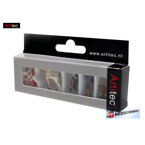 Artitec H0 387.41 Sinterklaas en Zwarte Piet kant-en-klaar - Modeltreinshop