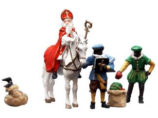 Artitec H0 387.41 Sinterklaas en Zwarte Piet kant-en-klaar - Modeltreinshop