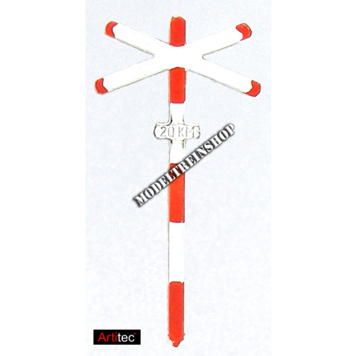 Artitec H0 387.53 Andreaskruis enkel (2 stuks) kant en klaar geverfd - Modeltreinshop