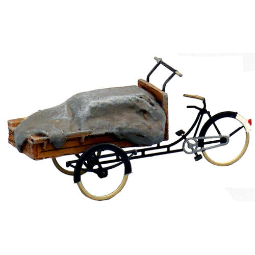 Artitec H0 387.60 Bakfiets met dekzeil kant en klaar resin, geverfd - Modeltreinshop