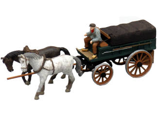 Artitec H0 387.65 Boerenwagen met dekzeil kant-en-klaar geschilderd - Modeltreinshop