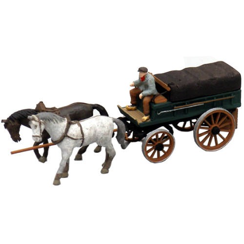 Artitec H0 387.65 Boerenwagen met dekzeil kant-en-klaar geschilderd - Modeltreinshop