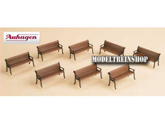 Auhagen H0 41199 Bankjes 8 stuks - Modeltreinshop