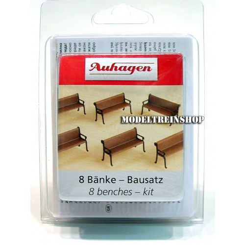 Auhagen H0 41199 Bankjes 8 stuks - Modeltreinshop