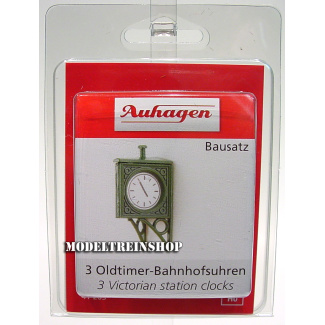 Auhagen H0 41203 Victoriaanse Stations Klok 3 Stuks - Modeltreinshop