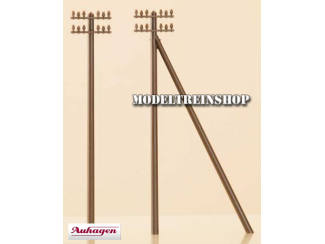 Auhagen H0 41204 Telegraafpalen 12 Stuks - Modeltreinshop