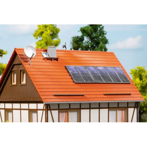 Auhagen H0 41651 Zonnepanelen en Satellietschotels - Modeltreinshop