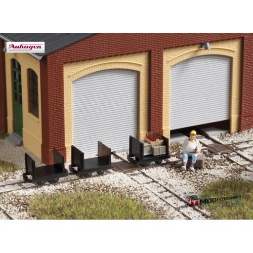 Auhagen H0 41704 Smalspoor Schutboord Wagens 3 stuks - Modeltreinshop