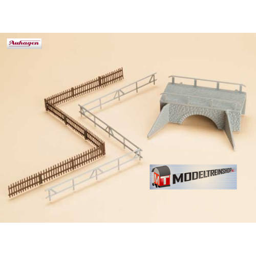 Auhagen H0 42555 Kleine stenen brug inclusief Hekjes - Modeltreinshop