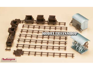 Auhagen H0 42572 Lorry en Fietsenrek met 10 Fietsen - Modeltreinshop