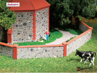 Auhagen H0 42651 Natuur Stenen Muur - Modeltreinshop