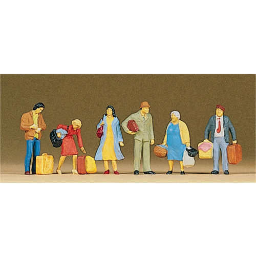 Preiser H0 10114 Wachtende reizigers - Modeltreinshop