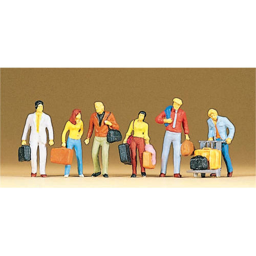 Preiser H0 10115 Vertrekkende reizigers - Modeltreinshop