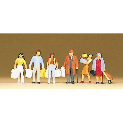 Preiser H0 10121 Inkopende figuren - Modeltreinshop