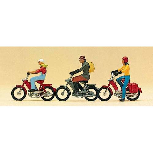 Preiser H0 10125 Snorfietsers - Modeltreinshop