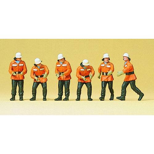 Preiser H0 10242 Brandweermannen in actie - Modeltreinshop