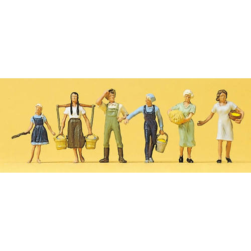 Preiser H0 10295 Boerderij Figuren - Modeltreinshop