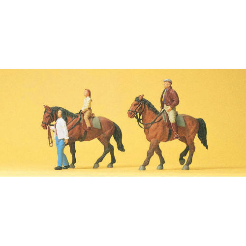 Preiser H0 10501 Paard rijden - Modeltreinshop