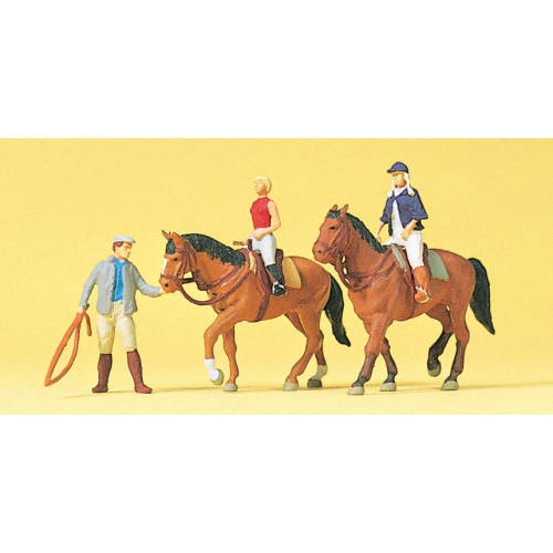 Preiser H0 10502 Paard rijden op de manage - Modeltreinshop