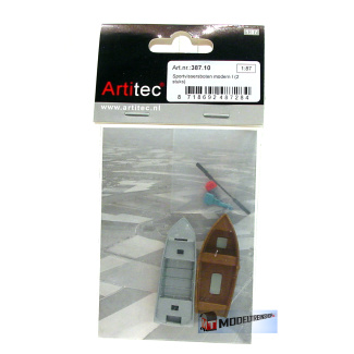 Artitec H0 387.10 Sportvissersboten modern (2x) kant en klaar resin, geverfd - Modeltreinshop