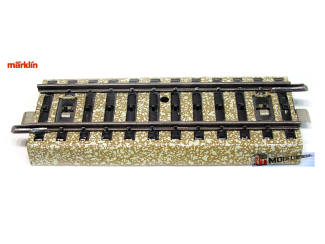 Marklin M Rail H0 5107 Passtuk Recht 90mm 1/2 - Modeltreinshop