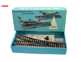 Marklin M Rail H0 5202 Rechte elektrische wissel set - Grote lantaarn