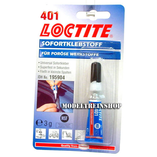 Henkel 401 Loctite Secondelijm - Modeltreinshop
